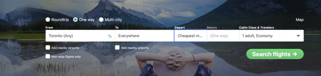 find cheap one way flights