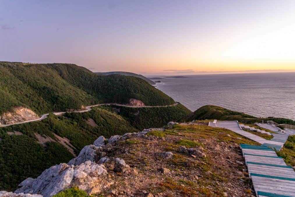 Skyline Trail Sunset, Cape Breton National Park of Canada